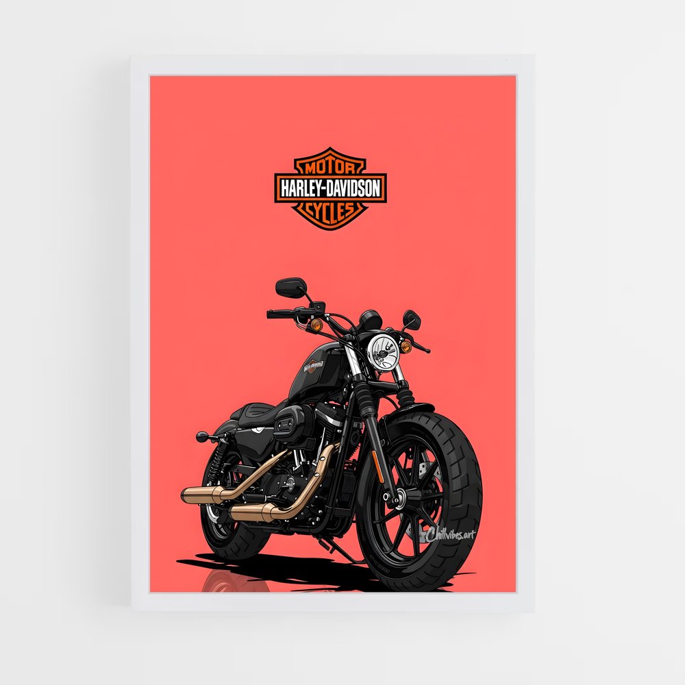 Poster Harley Davidson emblématique – affiche Harley-Davidson (vue 3)